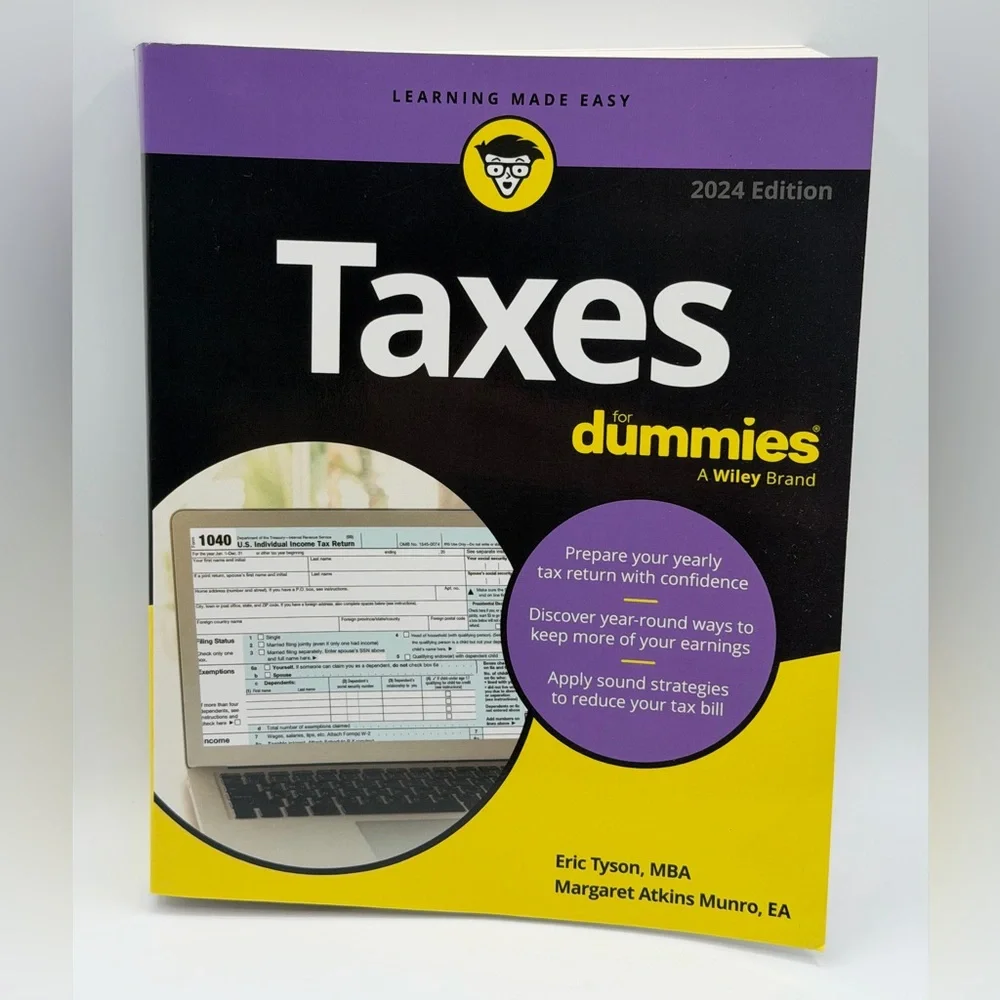 Taxes for Dummies by Eric Tyson and Margaret A. Munro 2024 Edition - Paperback